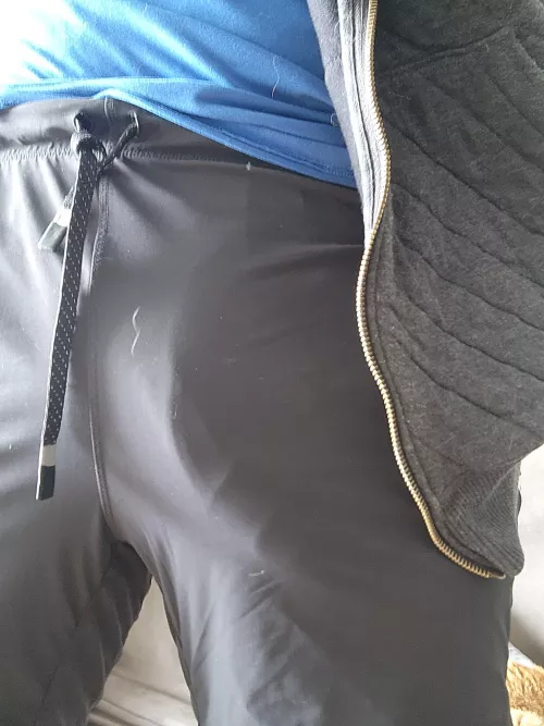 Gym shorts don't hide much