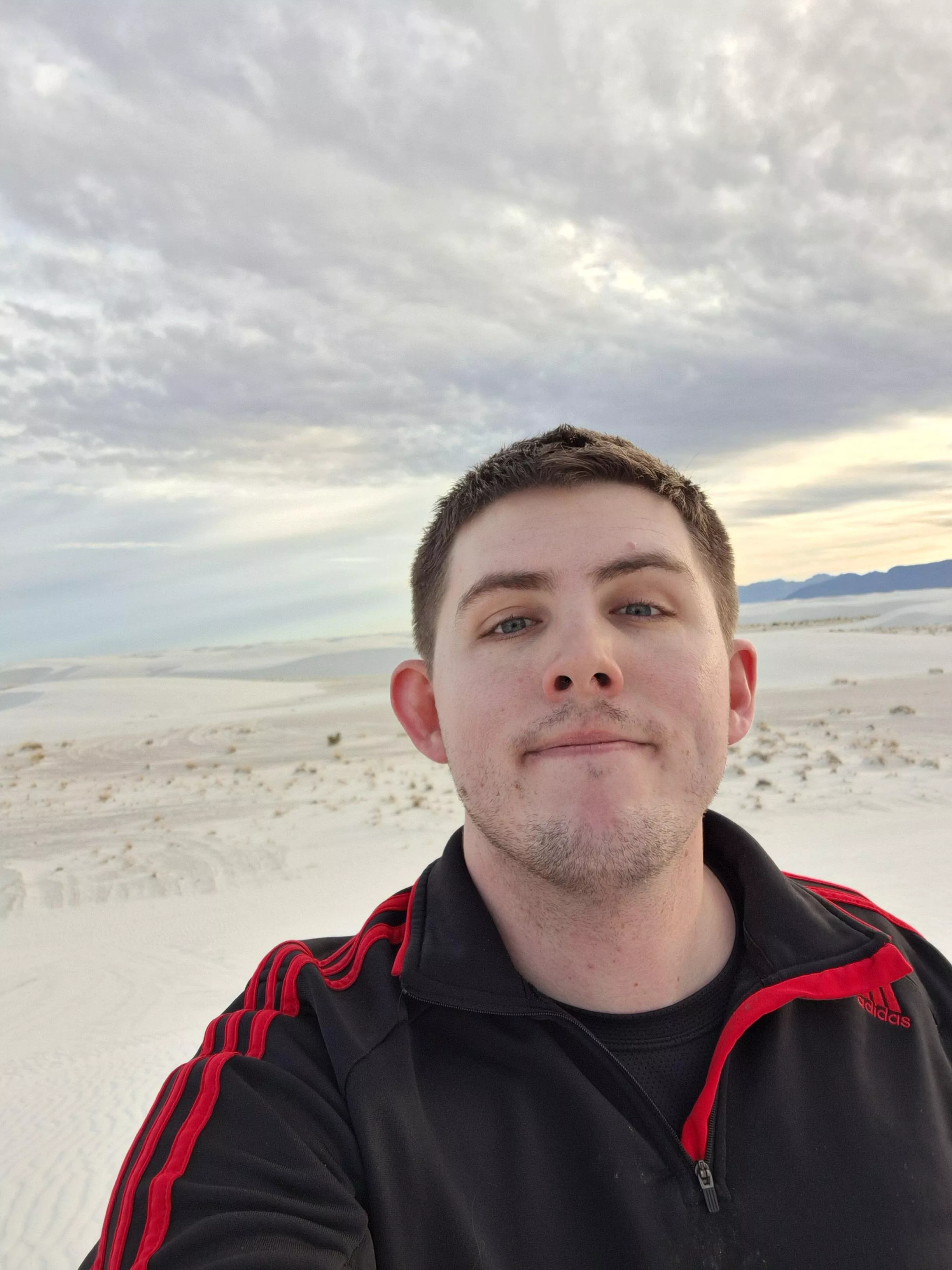 Having fun exploring some sand dunes!