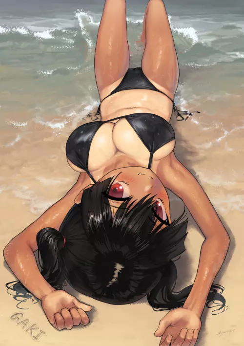 Lounging in the sea waves (Kaedeko)