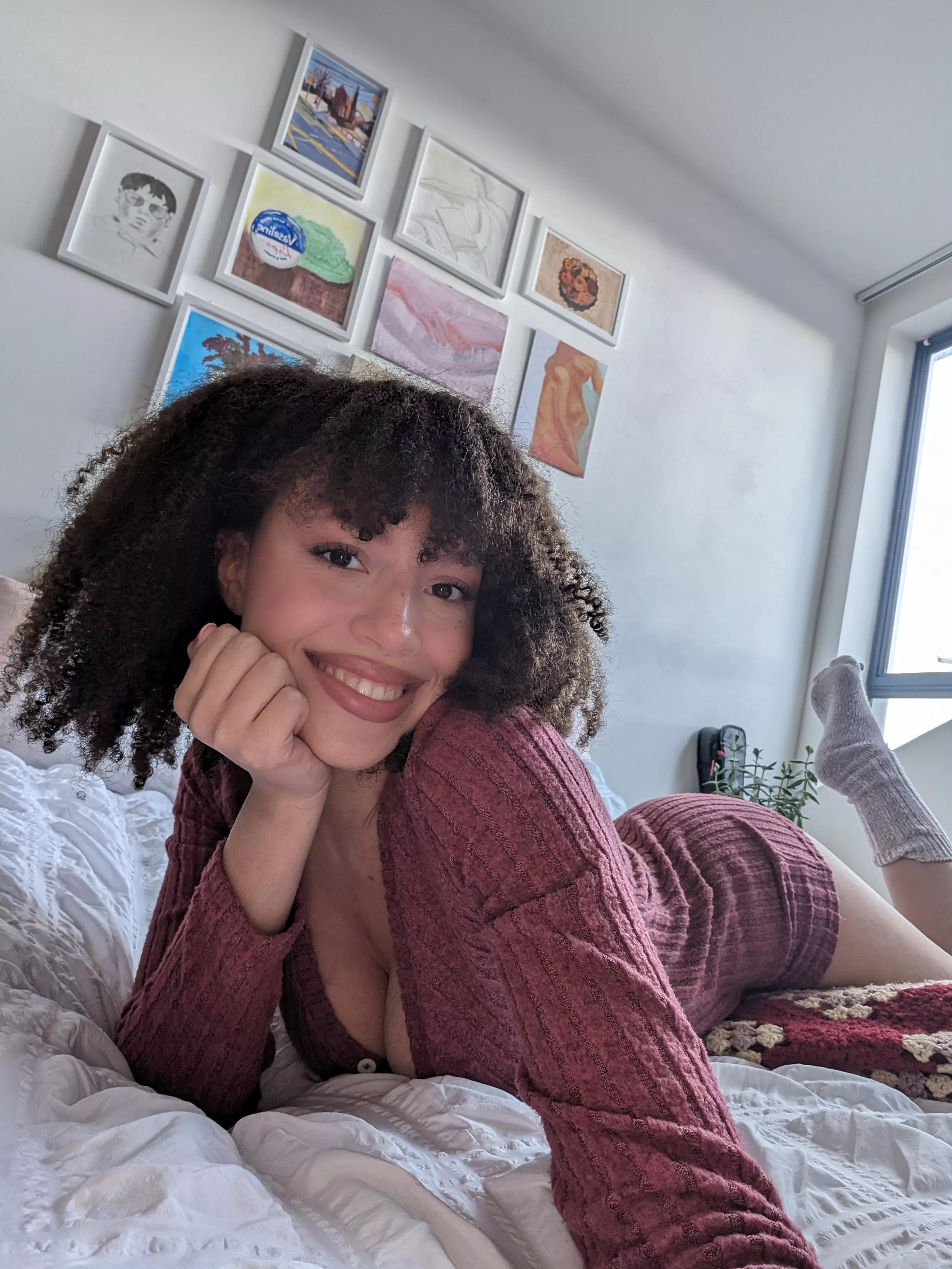 Lying here waiting for you to...