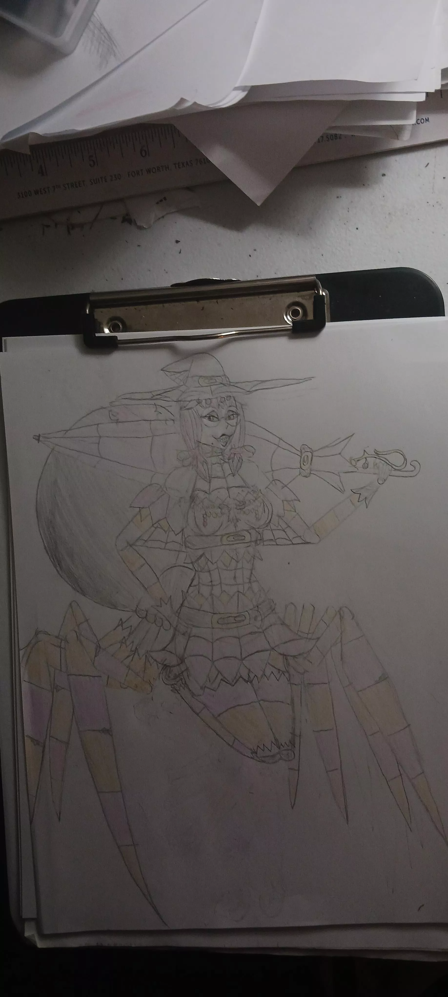 Made some changes to a recent drawing 