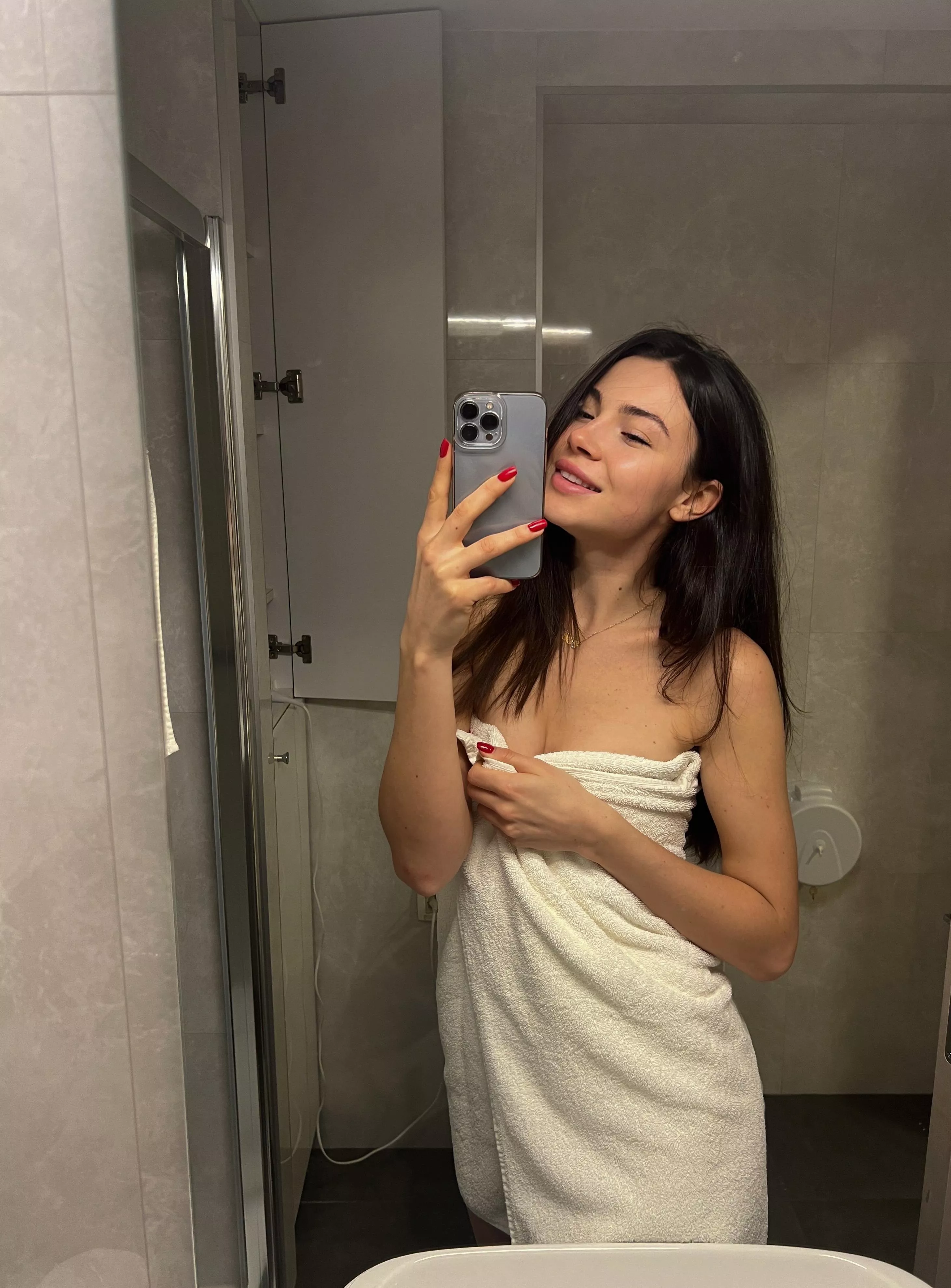 maybe I should get out of the shower without a towel.