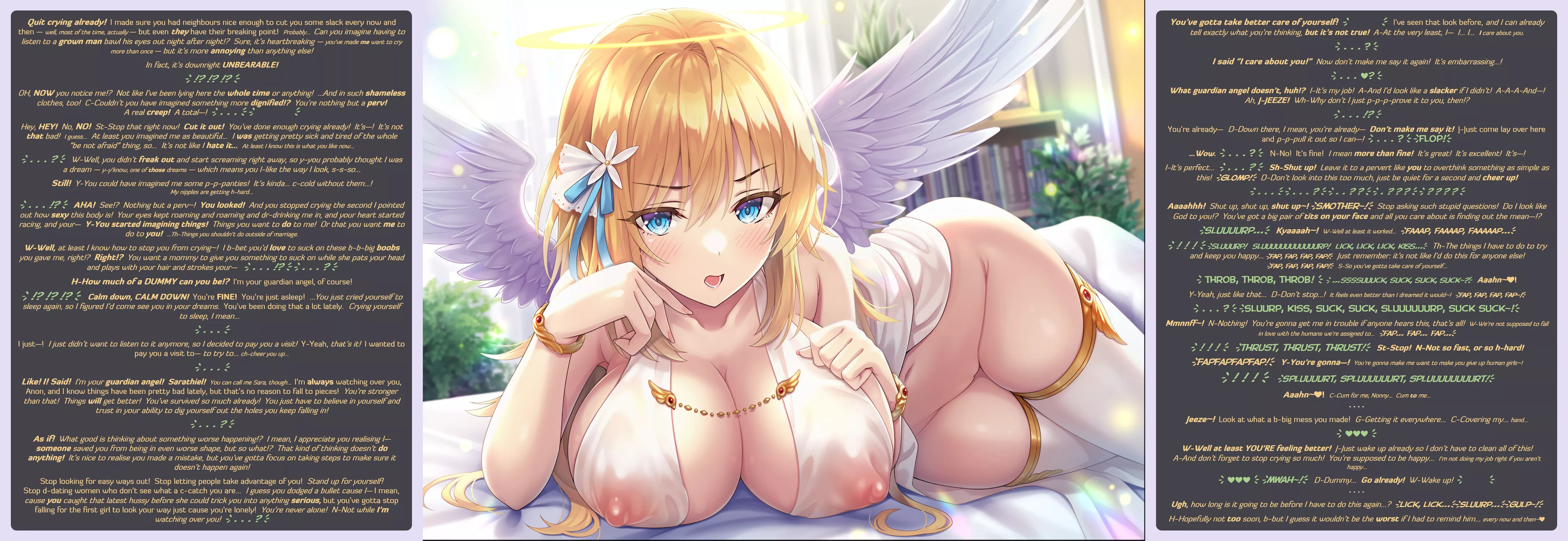 [MxF] Cry me a river of dreams [COMMISSION][Wholesome][Guardian Angel][RESCUED?][Tsundere][Handjob][Breast sucking][Cheer the fuck up!][MtG Caption][Artist: urabi (tomatohouse)]