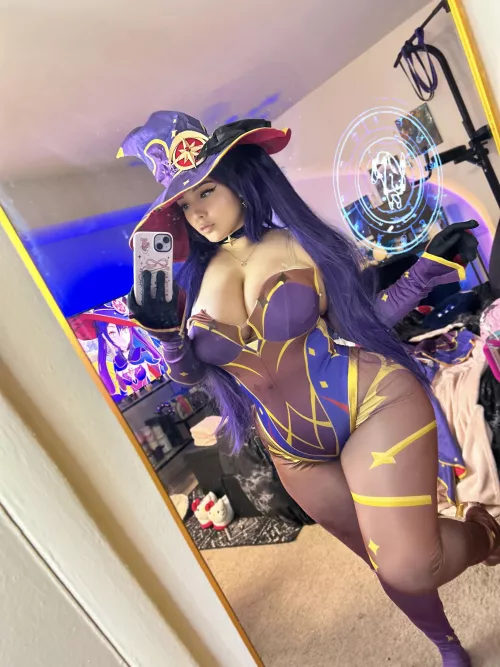 My attempt at Mona from Genshin Impact 