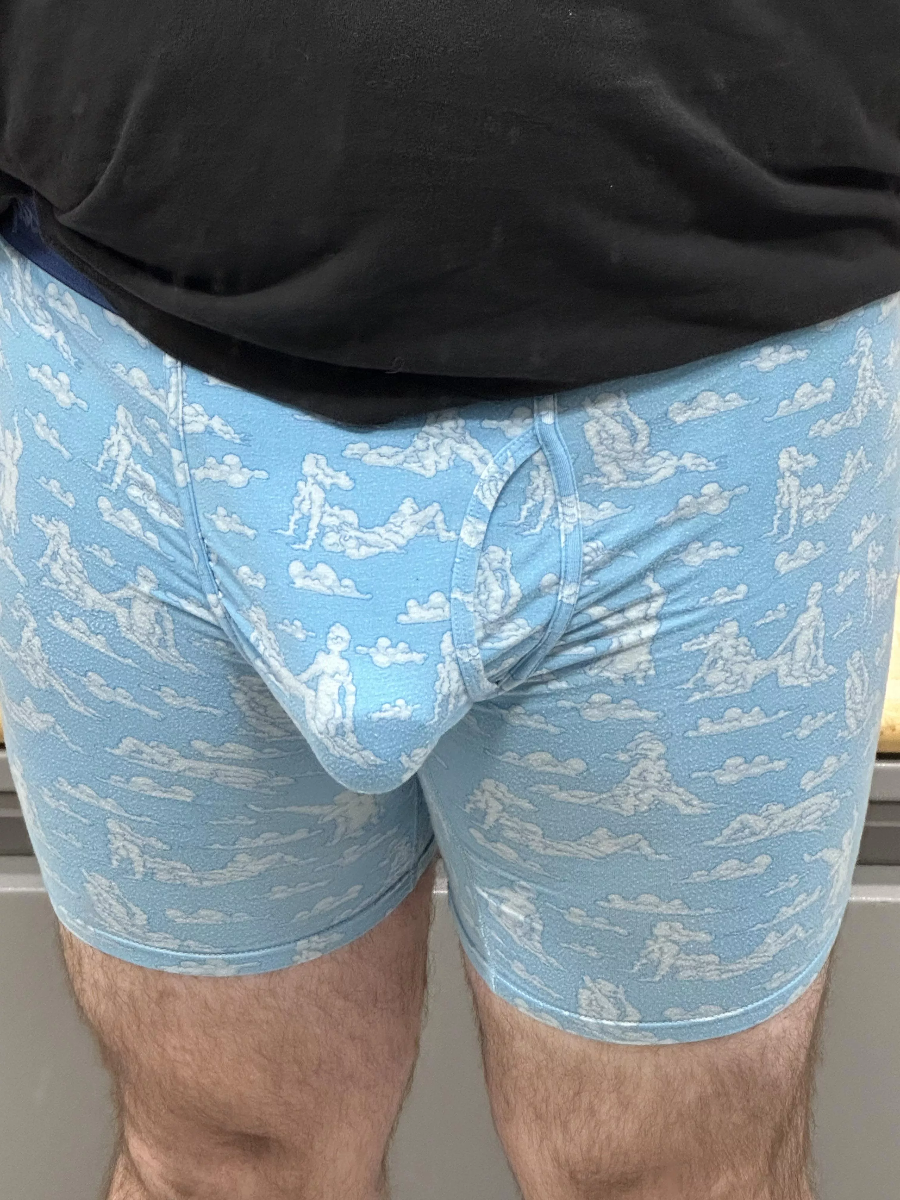 Outline in boxers 