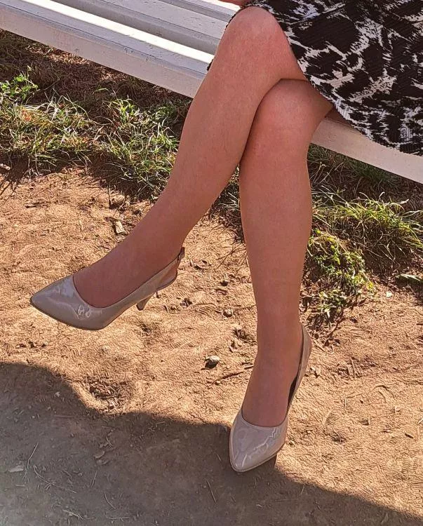 relaxing on the bench