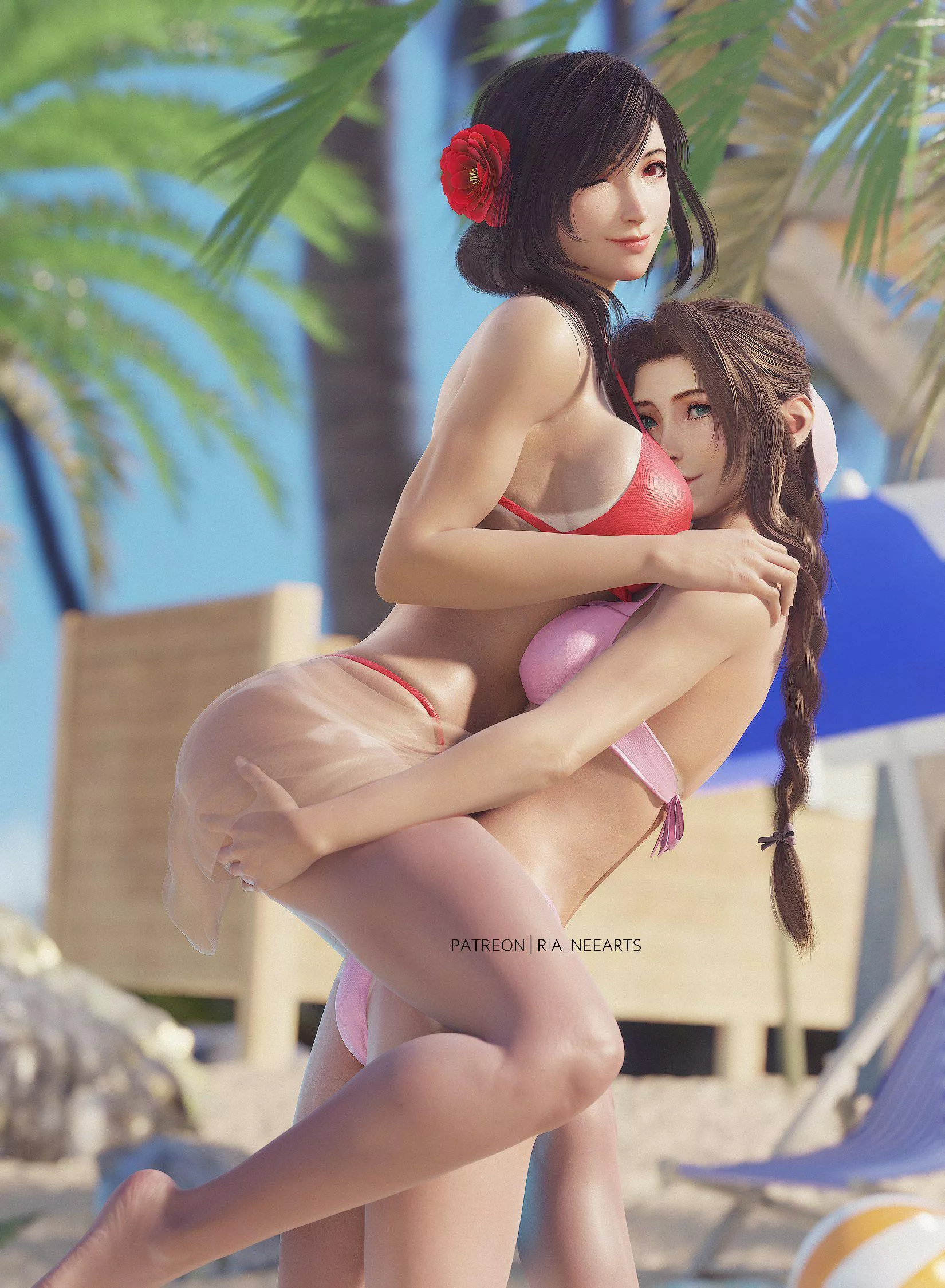 Tifa and Aerith (Ria)