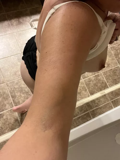 Time to get wet!  In the hot tub, silly ;)