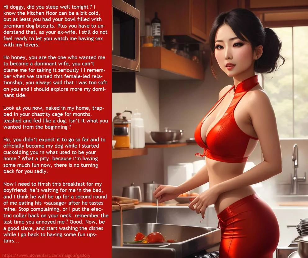 Turned into your ex-wife dog [chastity][cuckold]