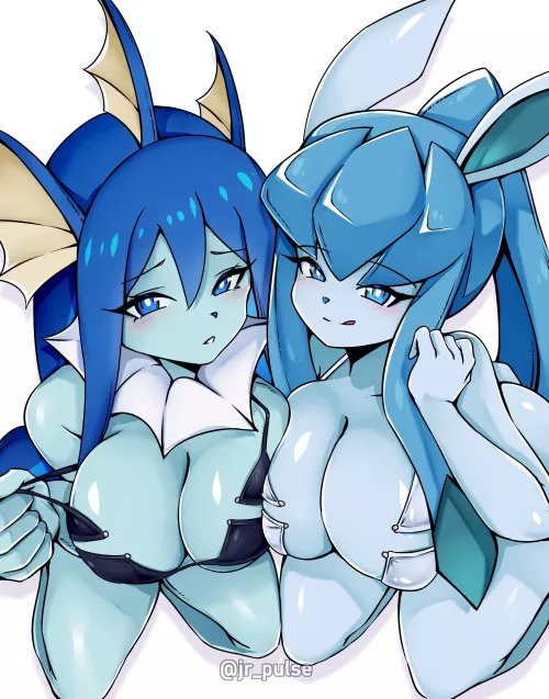 Vaporeon x Glaceon (jr_pulse) [Pokemon]