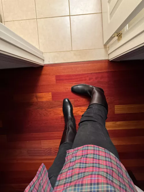 Wearing Riding Boots from Nine West