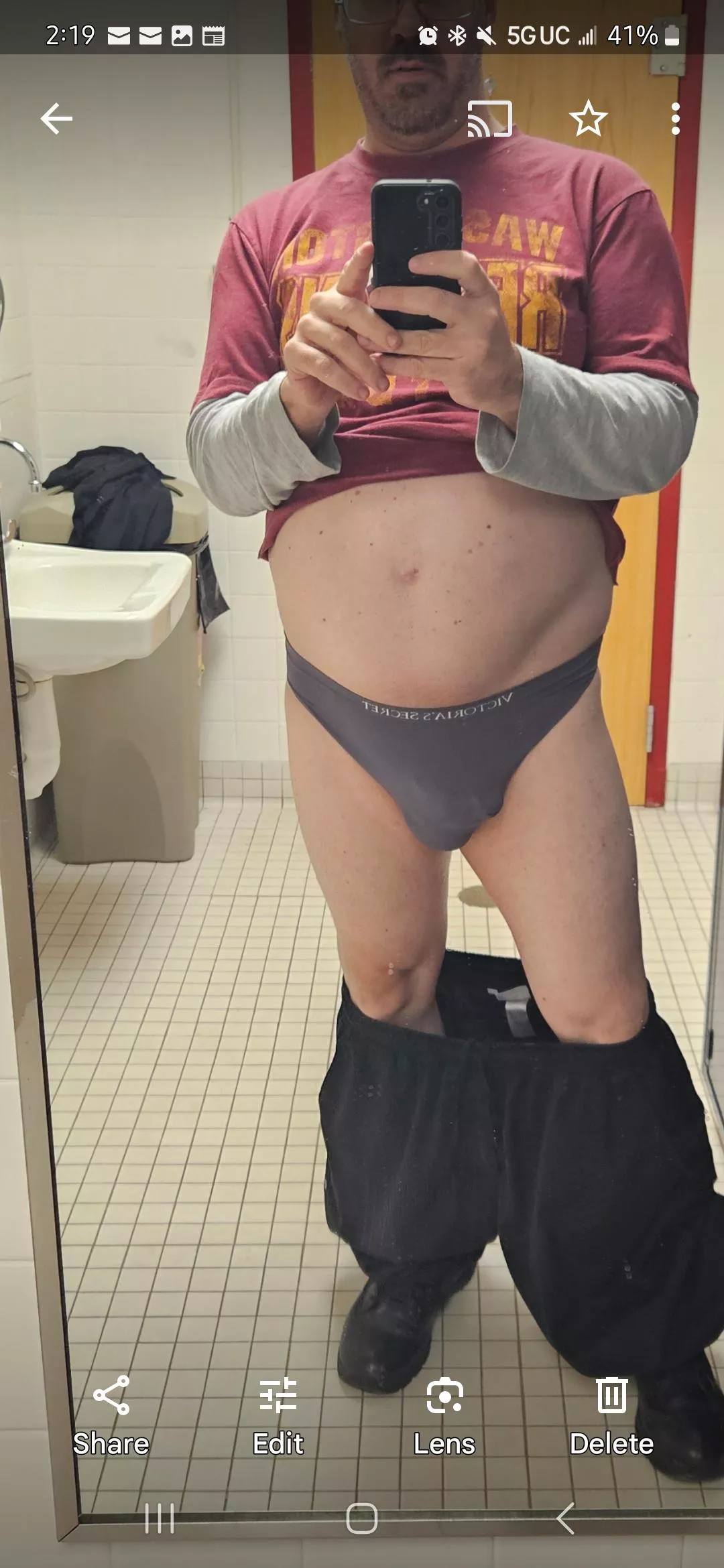 What would you want to do to me if i was yours. I always wear VS sadly i have a mistress but have not been able to contact her for a week now after our last session. 