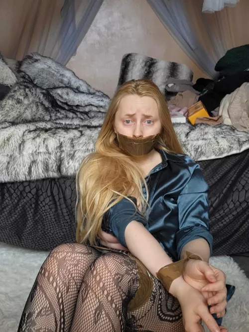 4'10 helpless and gagged 