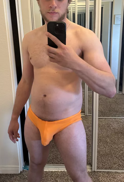 A friend of mine bought this for me and then invited me to her hot tub. Of course I wore it