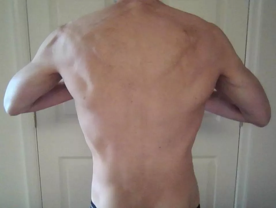 A man's power is in his back