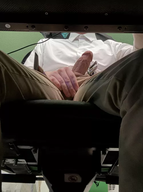 Always nice to get my cock out after a long days work