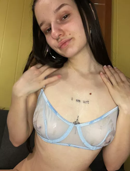 Cum on my boobs please