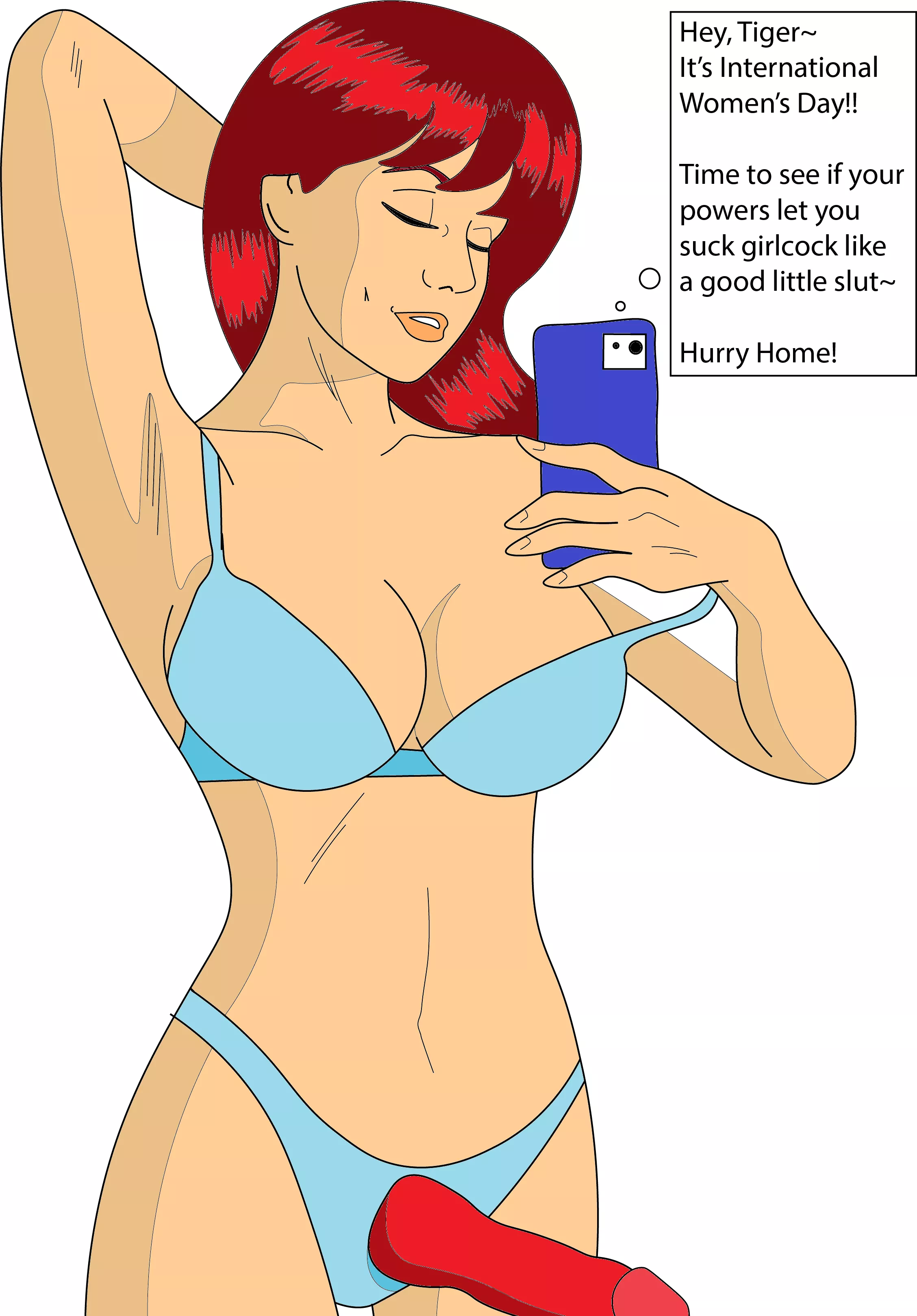 Femdomised MJ. I know I'm late to IWD but I thought 'why not'