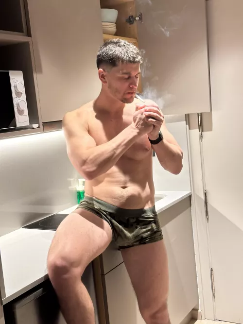 I had a hard day and I smoked a cigarette