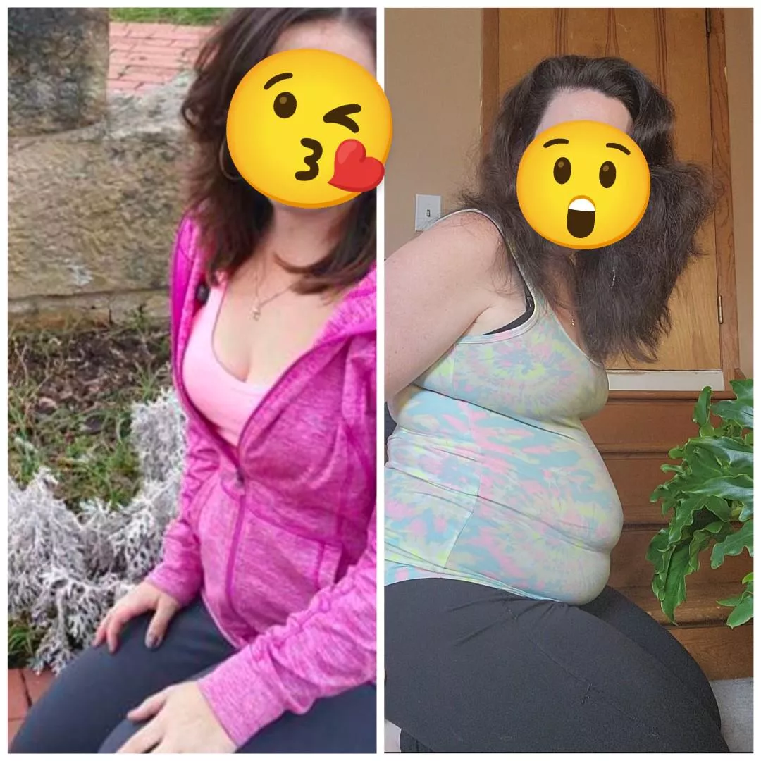 Looks like the girl on the right ate the girl on the left 