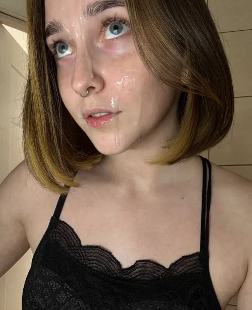 My face look better when covered with cum