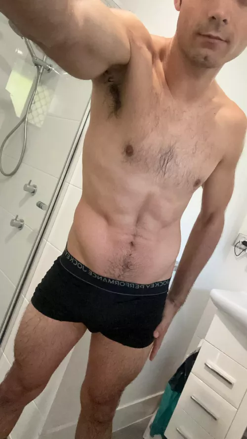 Post run sweaty selfie 