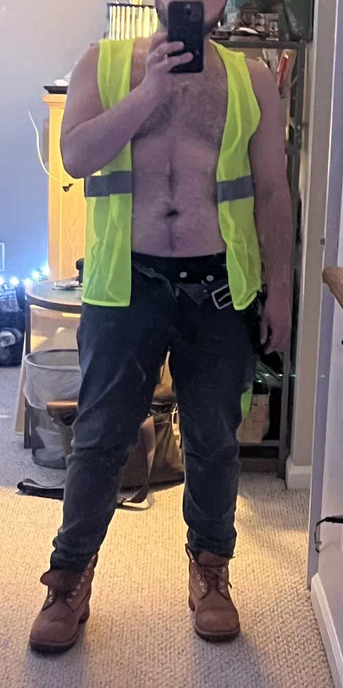 Role playing as a straight construction worker. Or just an otter.