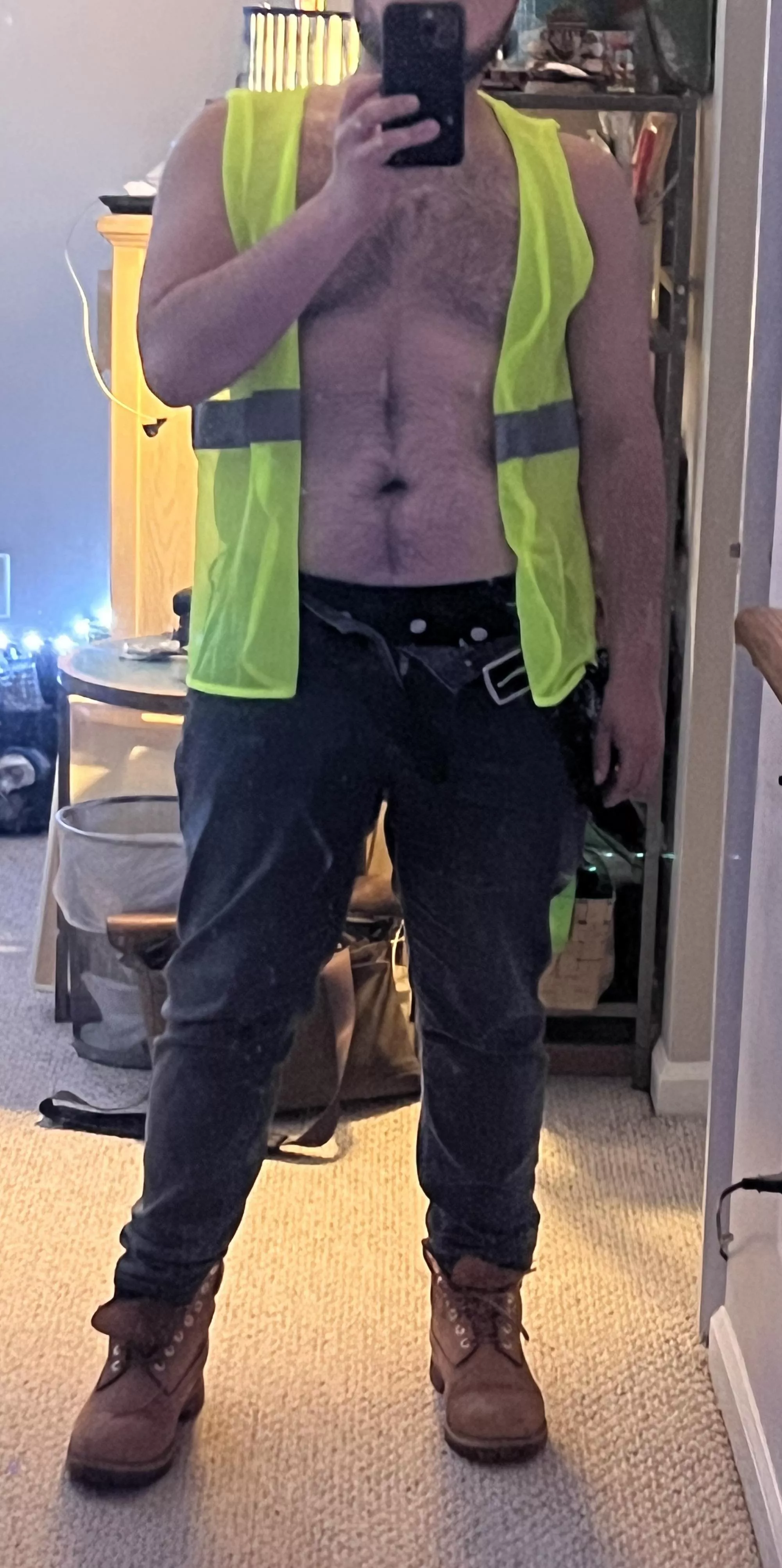 Role playing as a straight construction worker. Or just an otter.