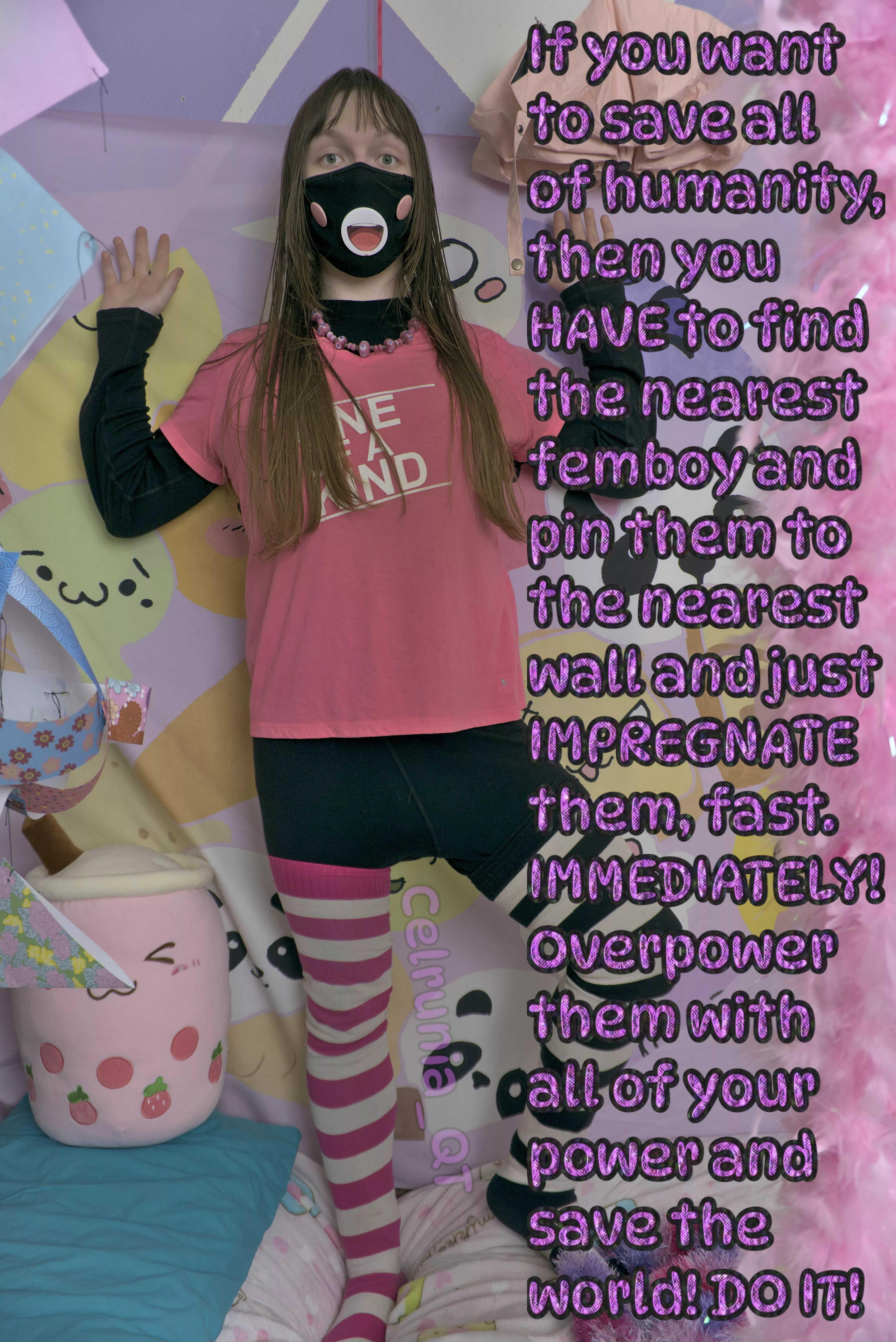 SAVE the world! IMPREGNATE the femboy!