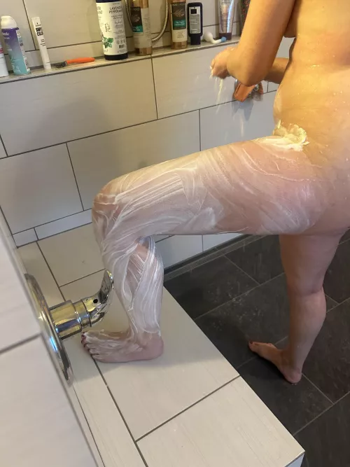 Shaving in the shower 