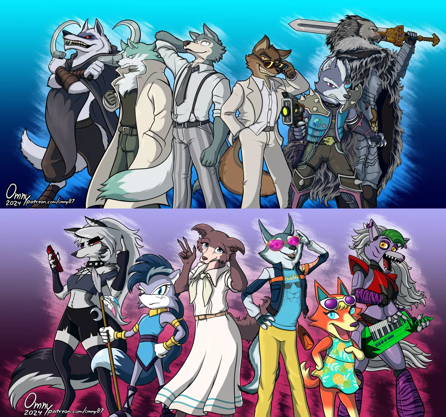 Six Pack (both versions) by Omny87