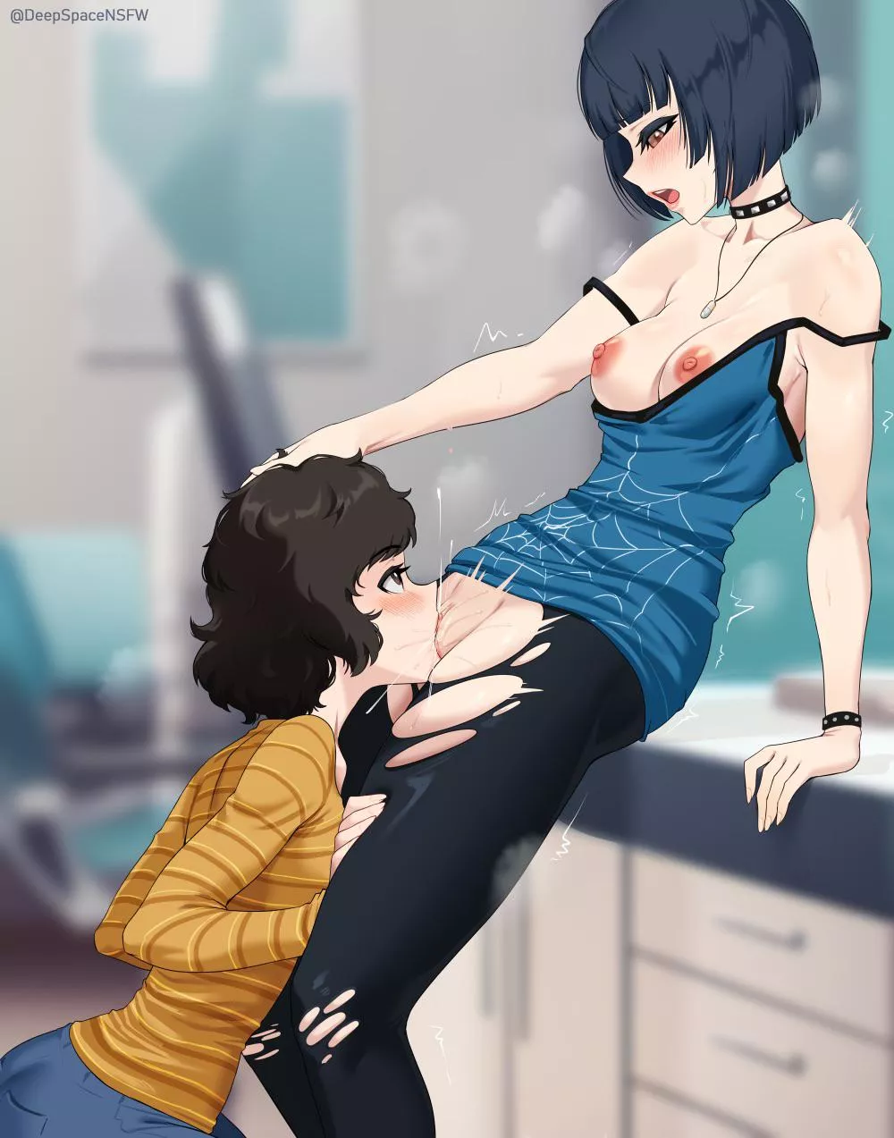 Takemi riding Kawakami’s face (deepspace)