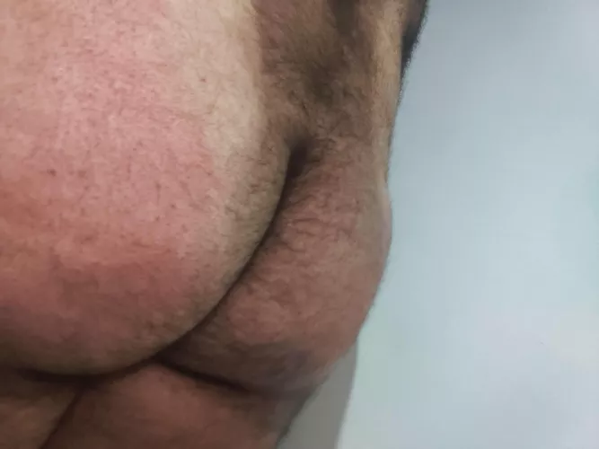 The aftermath of some self spanking.