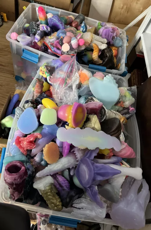 The bins are overflowing