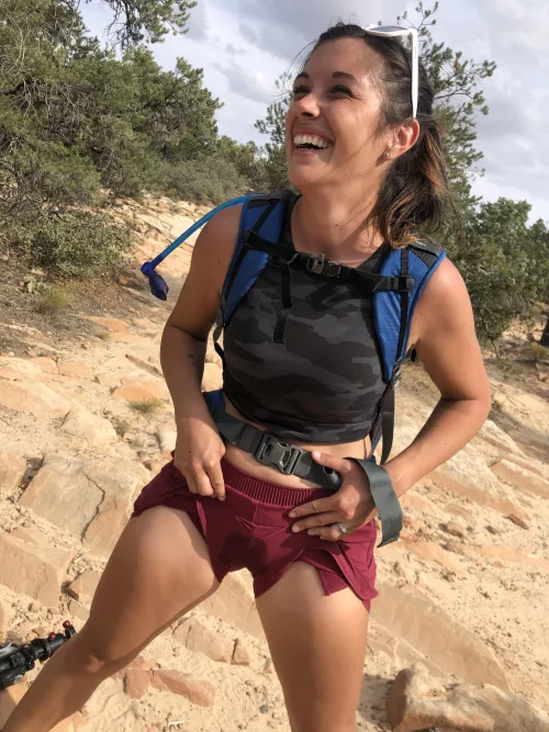 The result of hiking back to the car with 2 loads dripping out of me