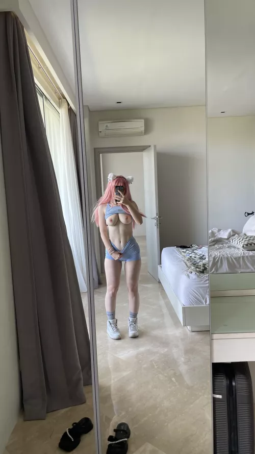 Tiny all around but still proud to show my body off