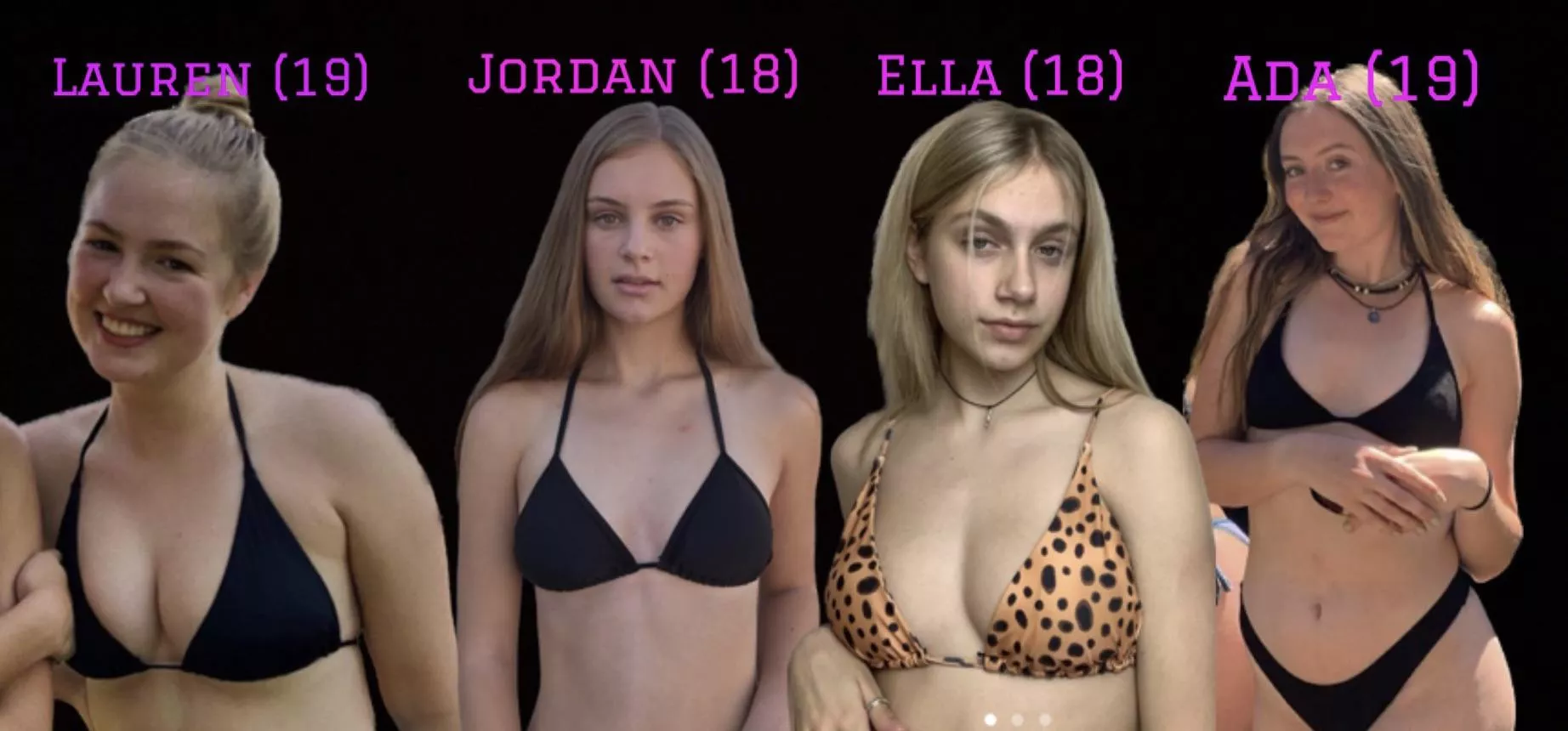 Which one gets the honor of pleasing you? [4]