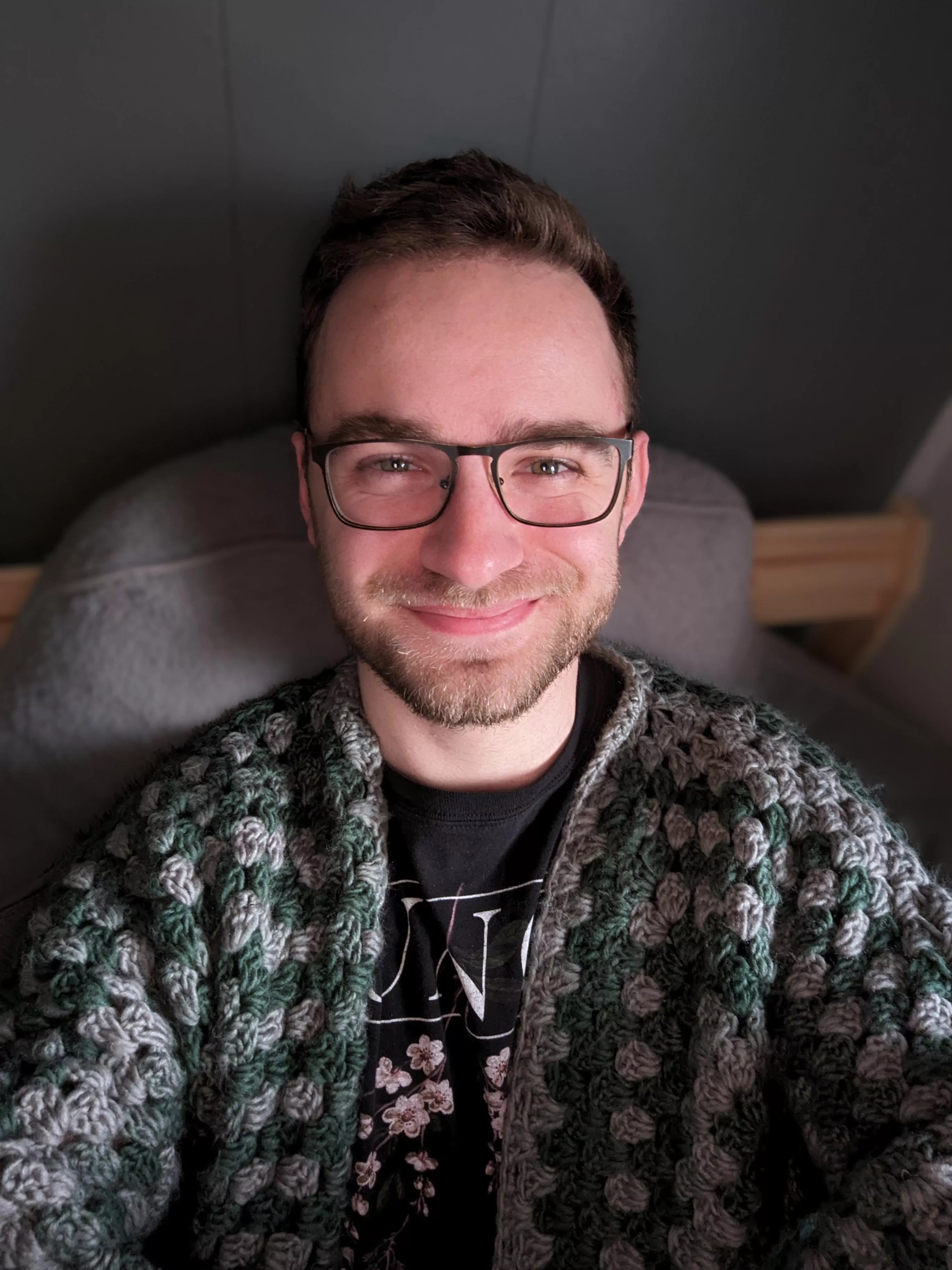 A friend made this sweater for me and it is my favorite thing to wear on lazy Sundays 