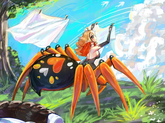 Beautiful summer day with your spider wife