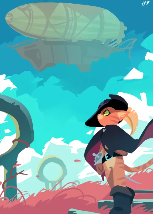 beyond the clouds. / art by me