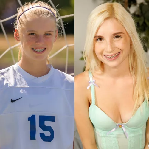 Brace face college athlete or p ⭐️? Which one will suck and swallow? [2]