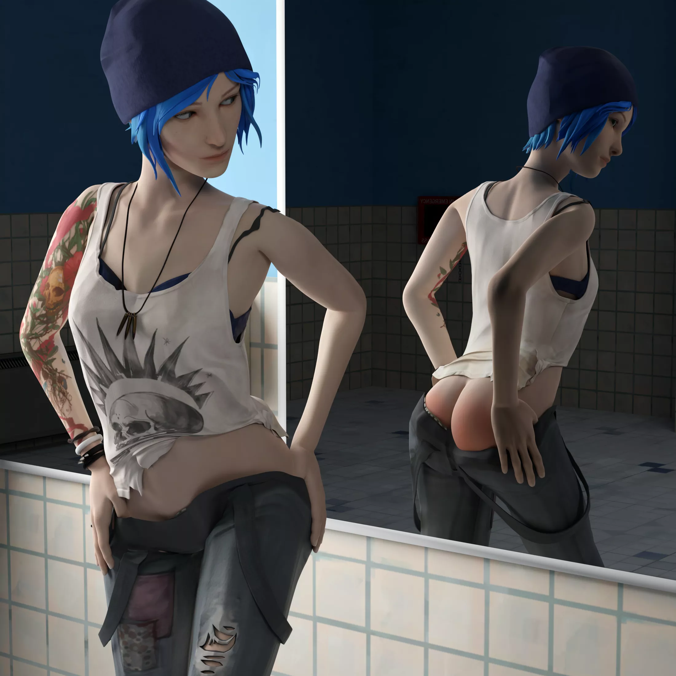 Chloe Price - Aftermath of Spanking Fun (KinkBlink)