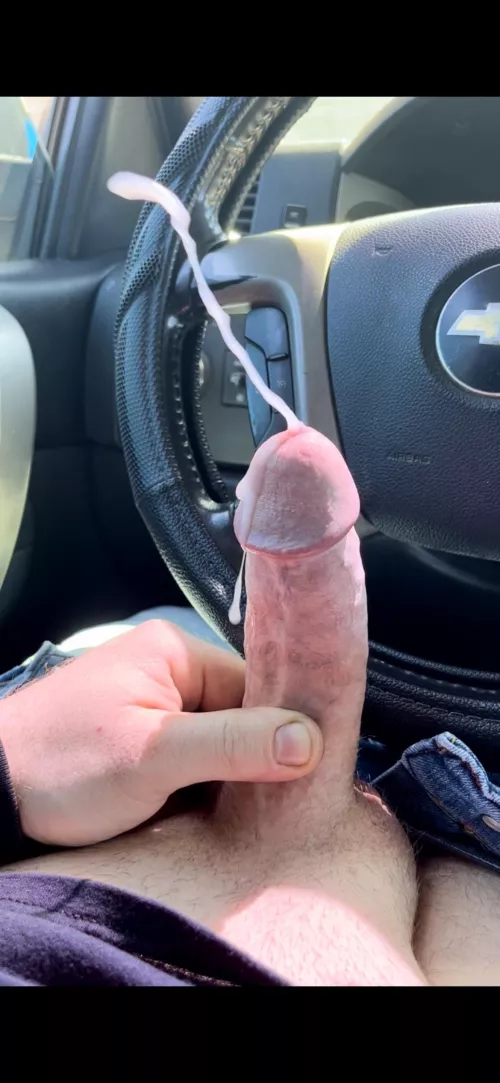 Cumming in the truck is so fun