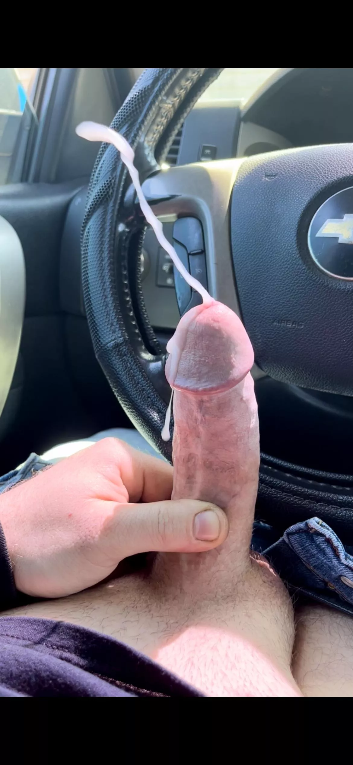 Cumming in the truck is so fun
