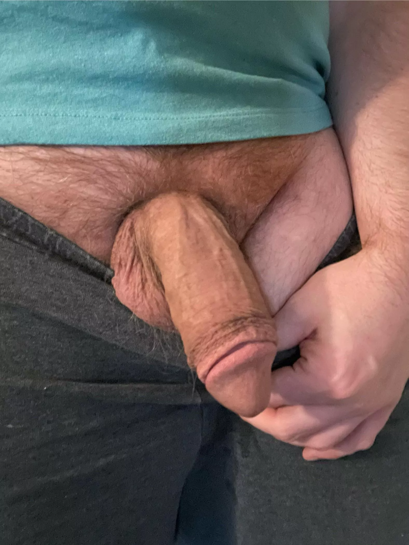 Dad with a thick softie (39)