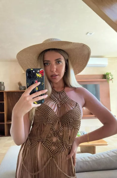 Do I look like a cowboy in this hat