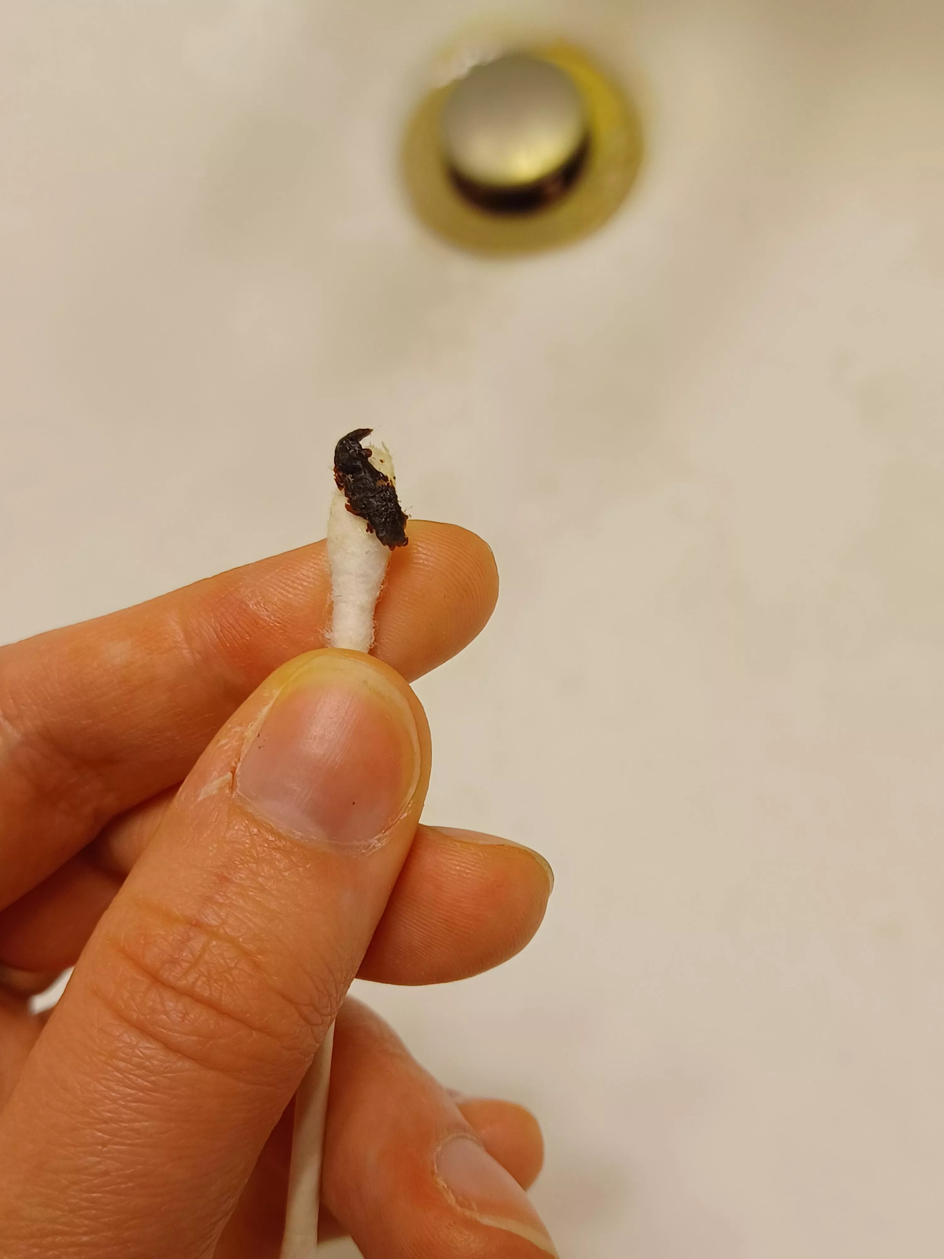 Felt something in my ear, 100% thought it was a bug at first glance