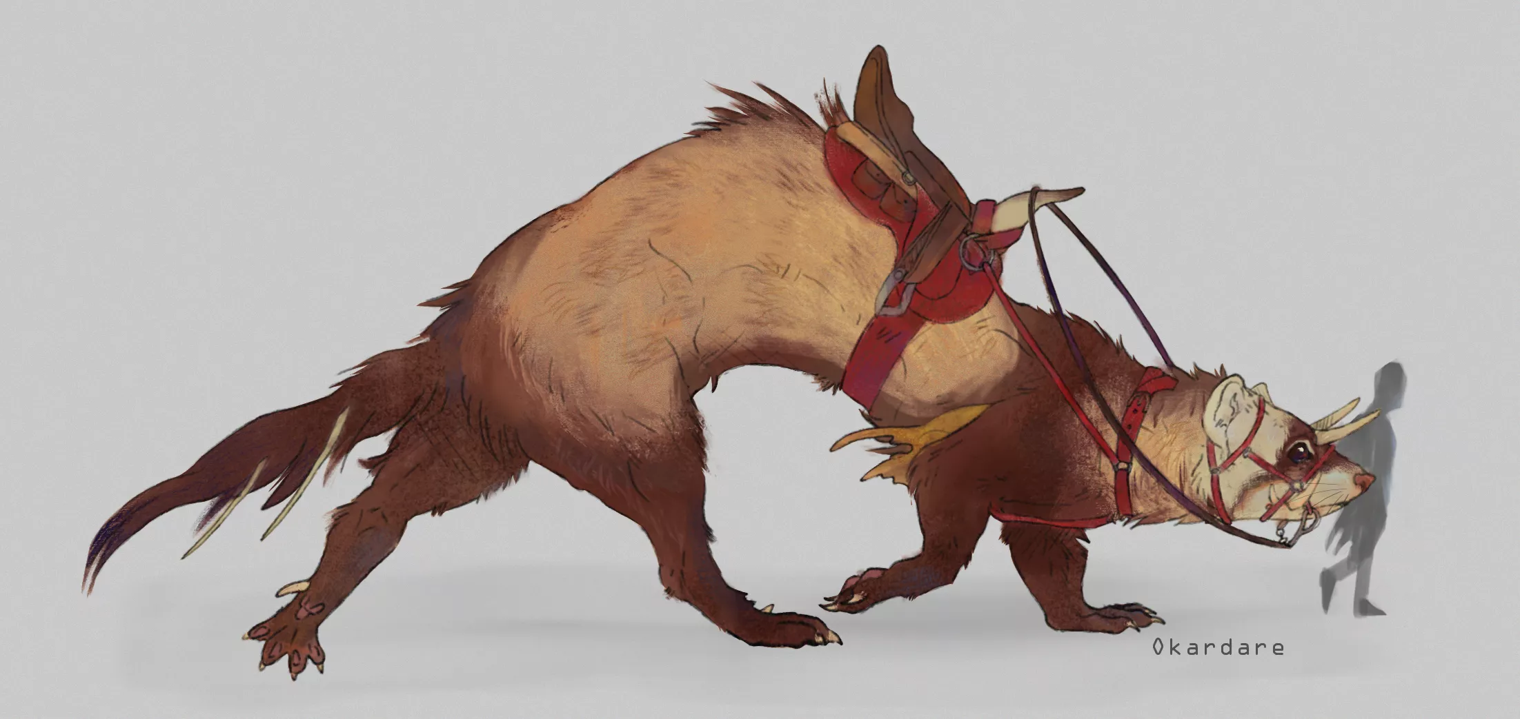 Ferret mount (art by me)