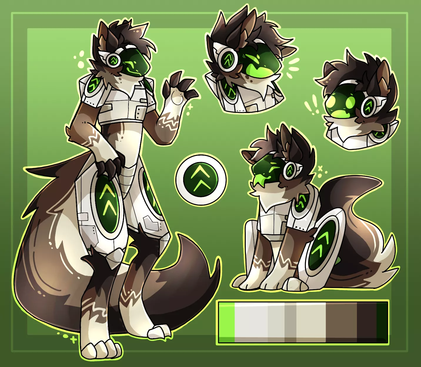 Finally got a new ref done for my goob! :D | Wonderful art by u/AwierdGoldfish