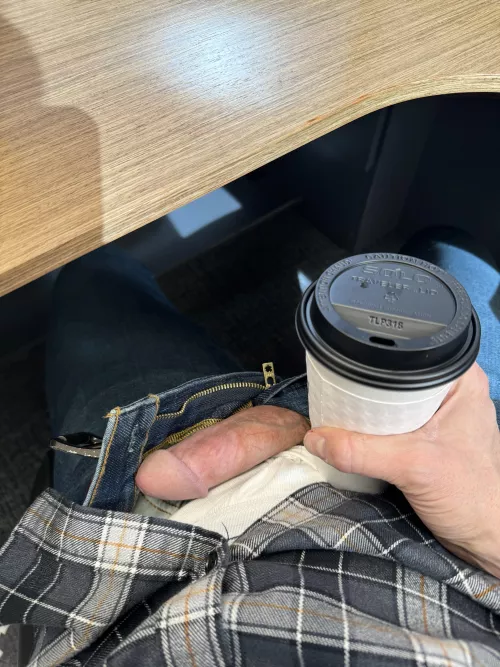 Forced into the office on a Sunday, at least I can comfortably enjoy my coffee!